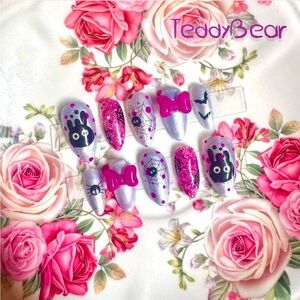 🕸️🕷️ In Webs No-Face 🕷️🕸️ ฅ՞•ﻌ•՞ฅ PressOn Nails